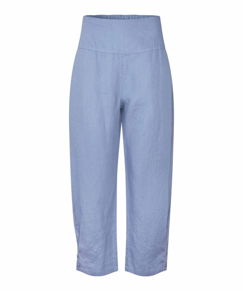 Masai MaPenna Hør Bukser, 7/8, Støvet Blå